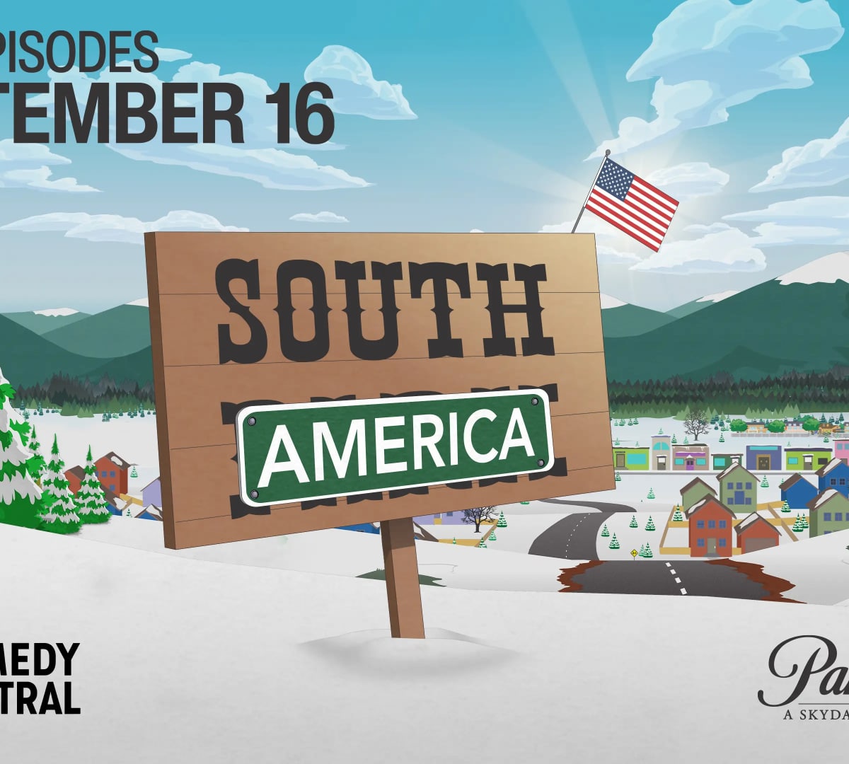 Hit TV show 'South Park' becomes 'South America' in apparent reference to Trump's geographic name changes