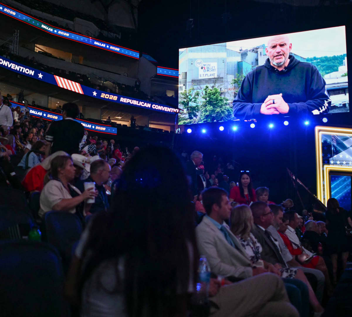 Democratic Sen. John Fetterman makes surprise video appearance at GOP midterm convention